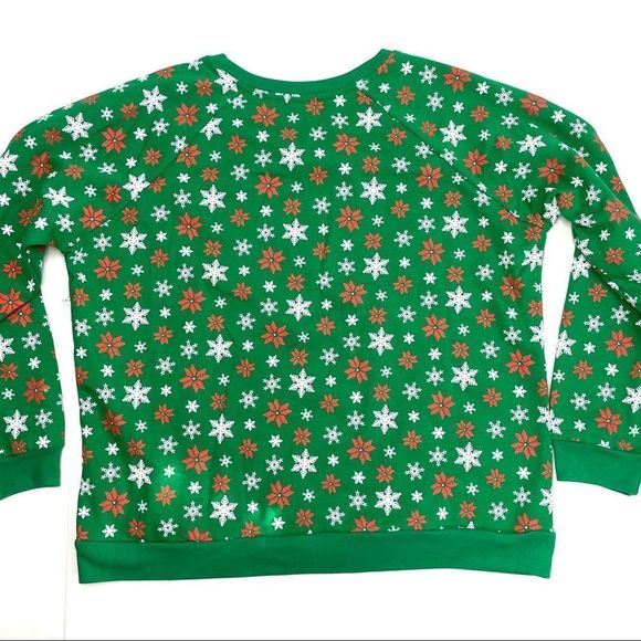 Fa La La Green Light Up Ugly Christmas Sweater - Picture 3 of 9